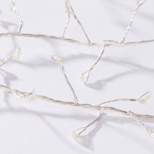 STRÅLA, γιρλάντα με ενσωματωμένο φωτισμό LED/160 λαμπτήρες/λειτουργία με μπαταρία, μίνι, 005.991.07