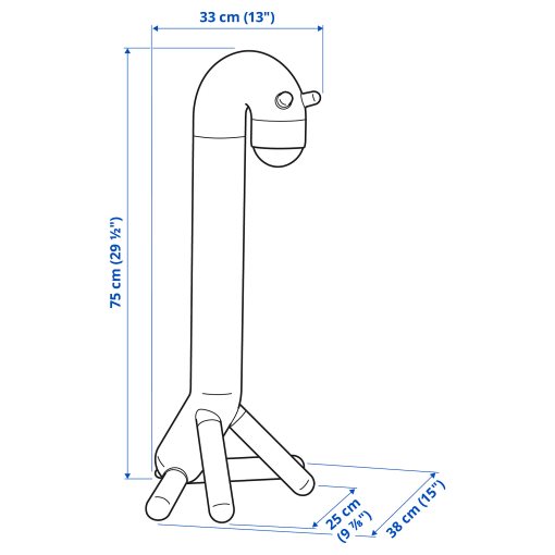 GREJSIMOJS, floor decoration lighting with built in LED light source, battery-operated, 006.020.39