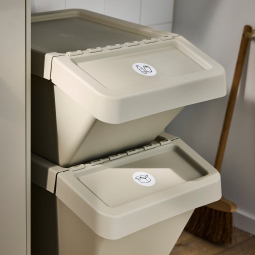 SORTERA, sorting bin with lid, 60 l, 006.020.96