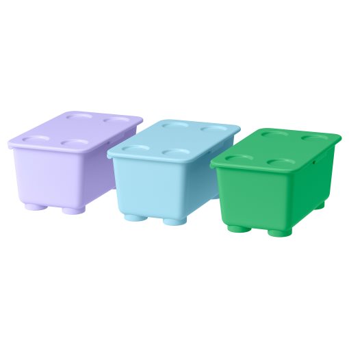 GLIS, box with lid/3 pack, 17x10 cm, 006.041.18