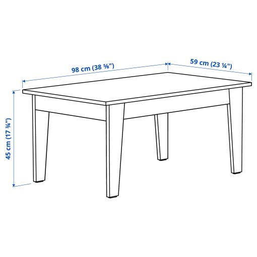 coffee table, 98x59 cm, 006.091.25