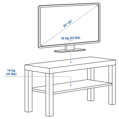 LACK, TV bench, 90x36x45 cm, 006.255.21
