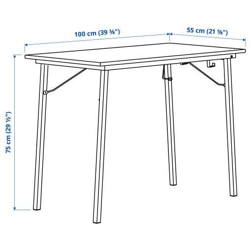 KOMPISHÄNG, desk, 100x55 cm, 006.287.51