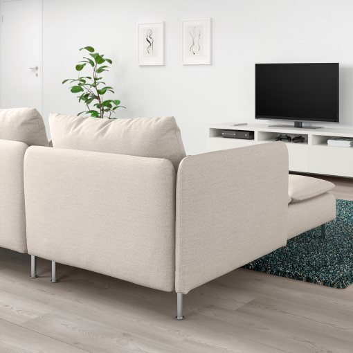 SÖDERHAMN, 4-seat sofa with chaise longue and open end, 093.054.26
