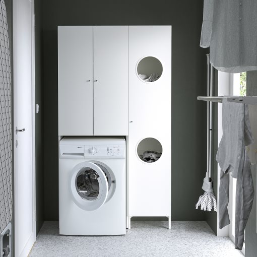 NYSJÖN, storage combination for laundry, 105x32x190 cm, 094.159.53