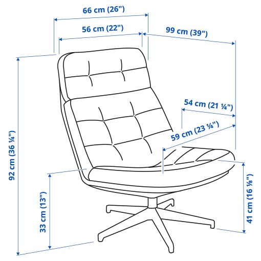 HAVBERG, armchair and footstool, 094.853.28