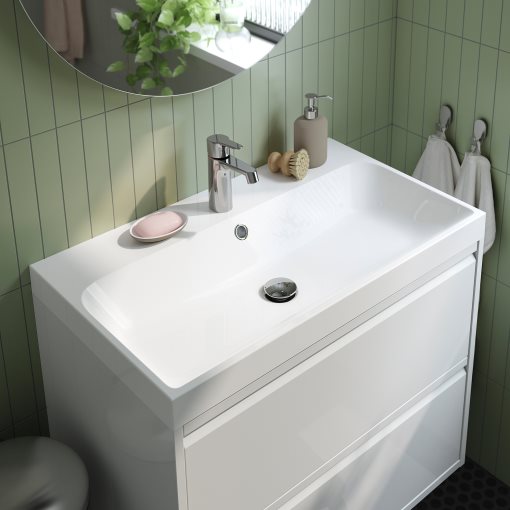 ANGSJON/BACKSJON, wash-stand with drawers/wash-basin/tap, 80x48x69 cm, 095.211.14