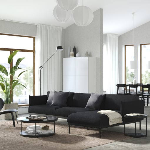 ÄPPLARYD, 4-seat sofa with chaise longue, 095.281.77