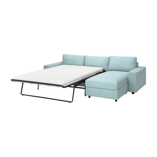 VIMLE, 3-seat sofa-bed with wide armrests and chaise longue, 095.372.28