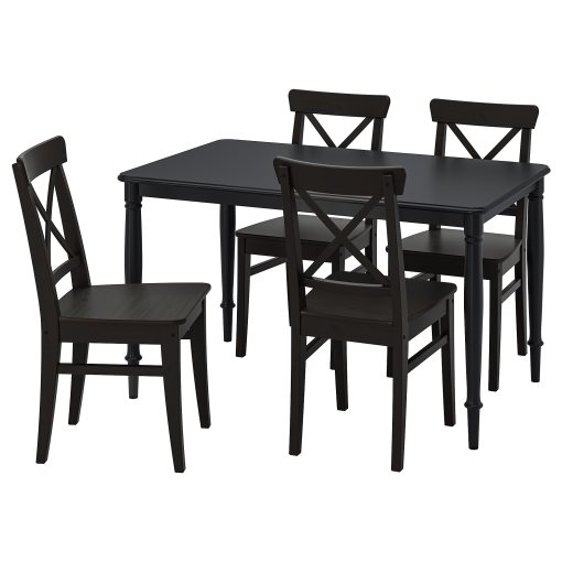 DANDERYD/INGOLF, table and 4 chairs, 130 cm, 095.442.81