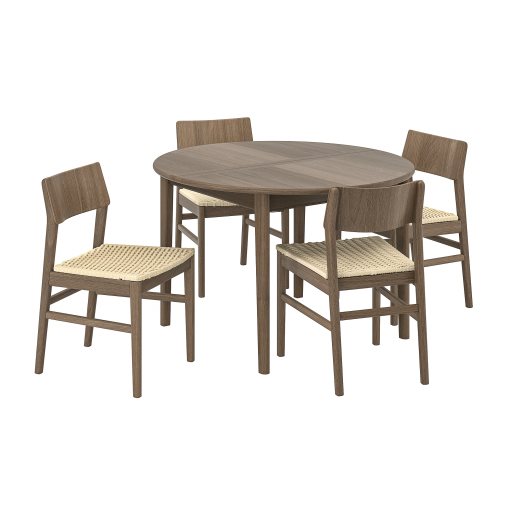 SKANSNAS, table and 4 chairs, 115/170 cm, 095.616.33