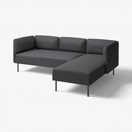 LILLEHEM, 3-seat modular sofa w chaise longue, 095.638.49