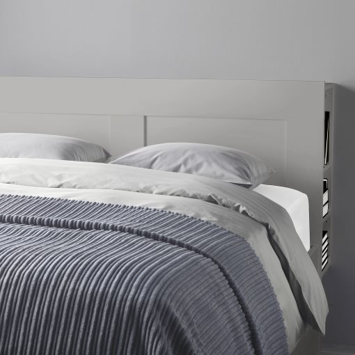 BRIMNES, bed frame with storage and headboard, 160x200 cm, 095.900.27