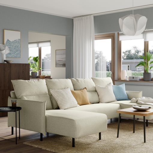 MANNARP, 4-seat sofa with chaise longues, 096.040.86