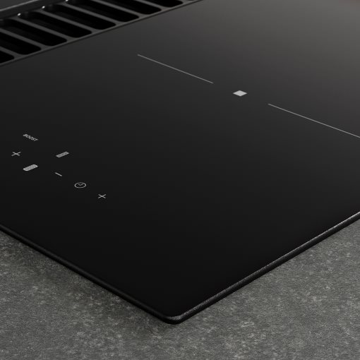 TÄCKNAN, επαγωγική εστία με ενσωματωμένο απορροφητήρα και κιτ ανακύκλωσης αέρα/IKEA 300, 60 cm, 096.124.68