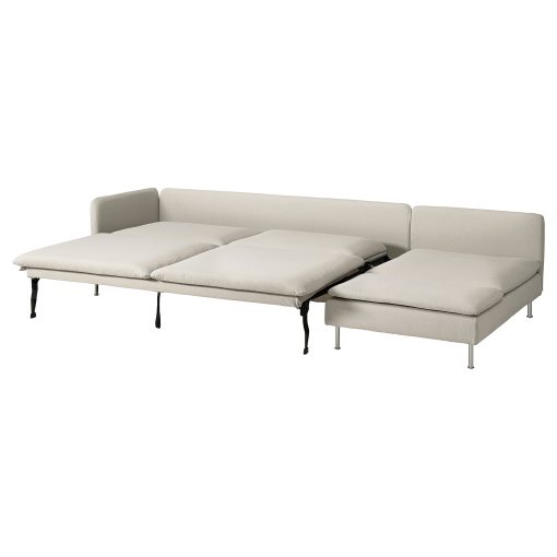 SÖDERHAMN, 4-seat sofa-bed with chaise longue and open end, 096.162.68