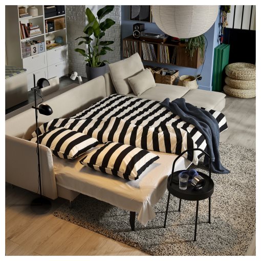 SÖDERHAMN, 4-seat sofa-bed with chaise longue and open end, 096.162.68