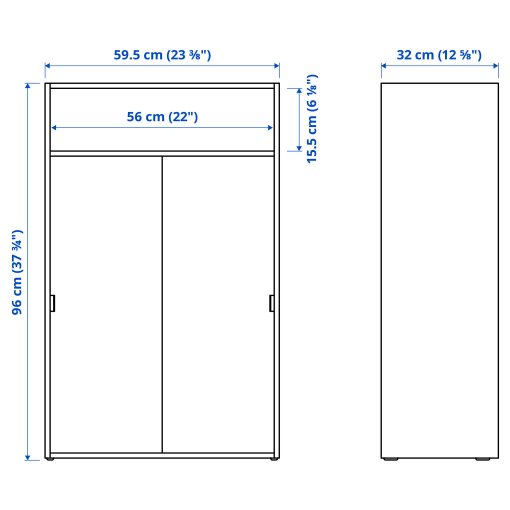 SPIKSMED, cabinet, 60x96 cm, 105.208.73