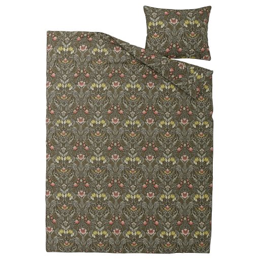 KÄRRDUNÖRT, duvet cover and pillowcase, 150x200/50x60 cm, 105.363.22