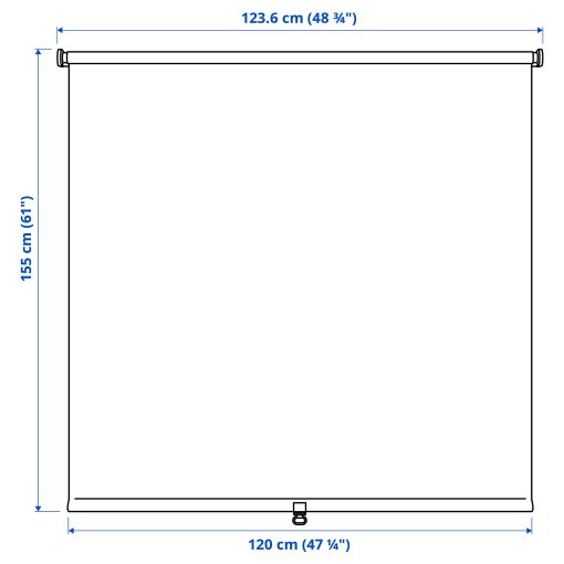 FÖNSTERBLAD, στόρι πλήρους συσκότισης, 120x155 cm, 105.383.83