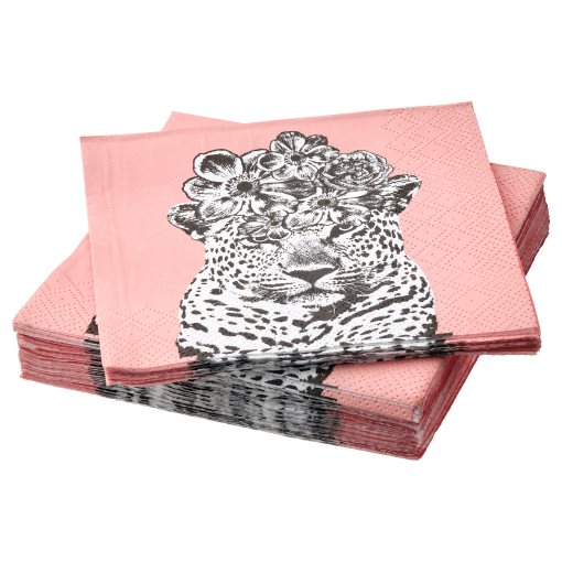 VÅRSIKLÖJA, paper napkin patterned 24x24 cm/30 pack, 80g, 105.422.38