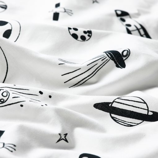 AFTONSPARV, duvet cover and pillowcase/space, 150x200/50x60 cm, 105.540.28