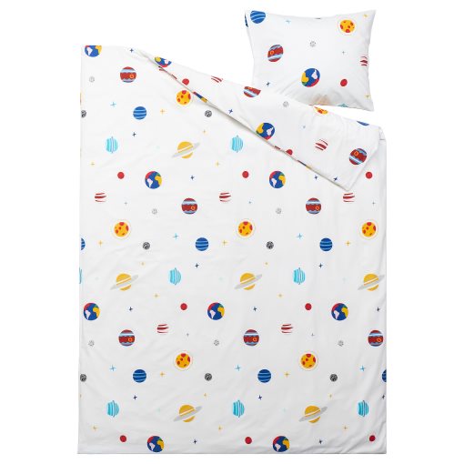 AFTONSPARV, duvet cover and pillowcase/space, 150x200/50x60 cm, 105.540.47
