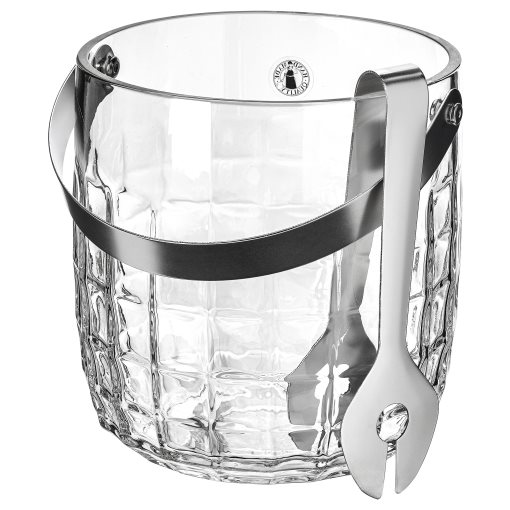 FRÖJDA, ice bucket with tongs, 105.813.38