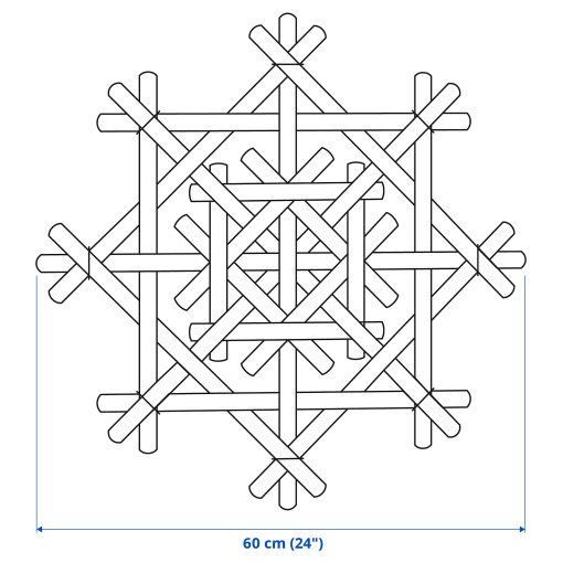 STRÅLA, καπέλο φωτιστικού, 60 cm, 105.826.39