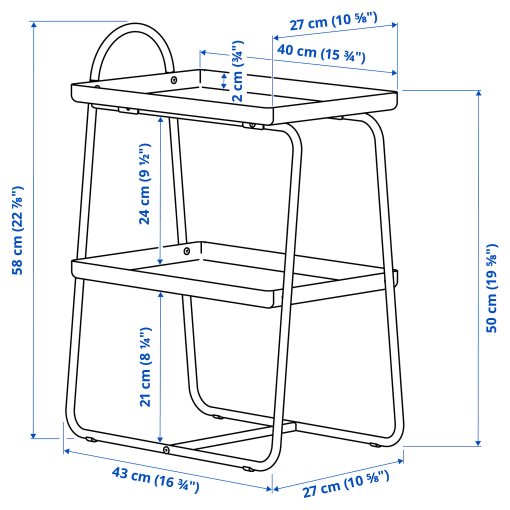 HATTÅSEN, bedside table/shelf unit, 105.841.91