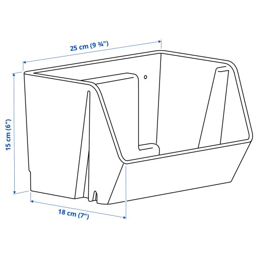 FODERTRÅG, οργάνωση γραφείου/τοίχου, 25x18x15 cm, 105.907.62