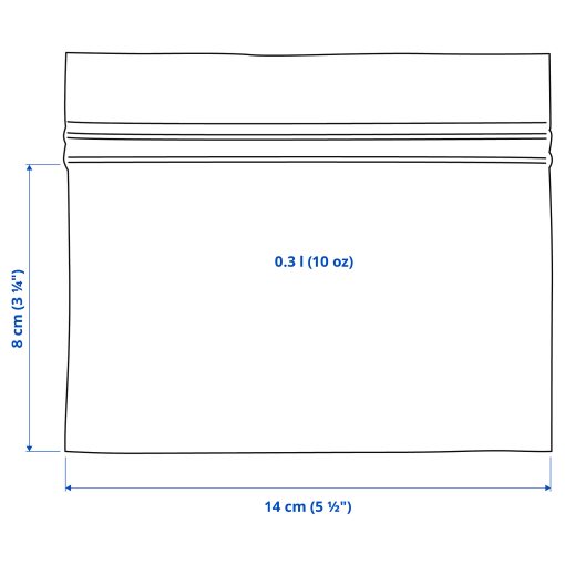 ISTAD, resealable bag/25 pack, 0.3 l, 105.927.04