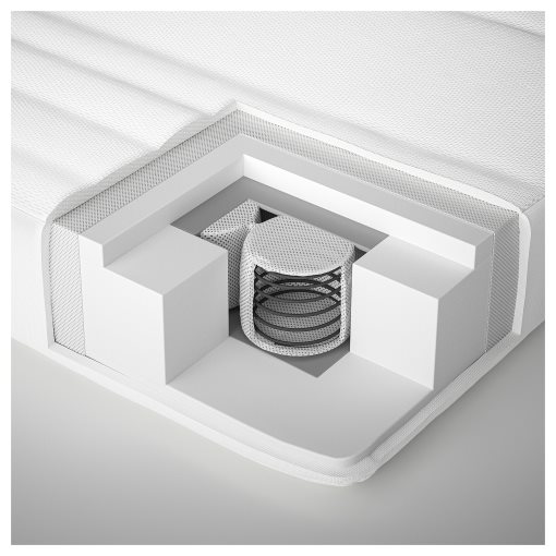 JÄTTETRÖTT, στρώμα με ελατήρια σε θήκες για κούνια, 70x140x11 cm, 105.934.02