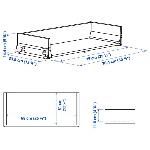 KNIVSHULT, drawer medium, 80x37 cm, 106.006.76