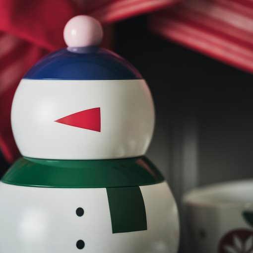 VINTERFINT, μεταλλικό κουτί με καπάκι/χιονάνθρωπος, 3 τεμ., 106.035.66