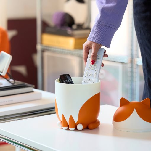 GREJSIMOJS, αποθήκευση με καπάκι σε σχήμα γάτας, 106.036.46