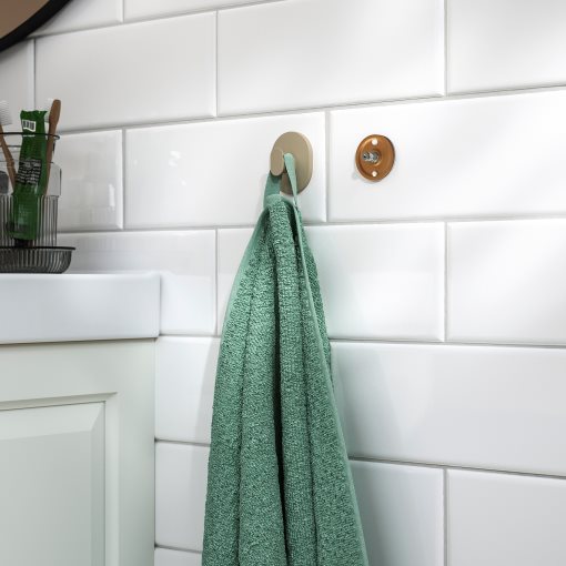 FLORSJÖN, wall shelf with 3 hooks, 40x7 cm, 106.051.41