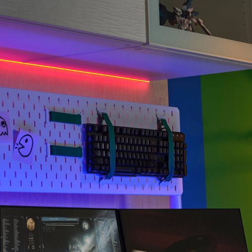 KABBLEKA, ταινία φωτισμού με ενσωματωμένο φωτισμό LED και USB, 3 m, 106.096.67