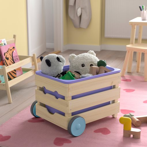 FLISAT, toy storage with wheels, 38x43x29 cm, 106.201.27