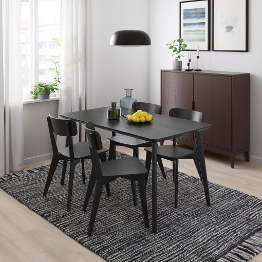 LISABO/LISABO, table and 4 chairs, 140x78 cm, 193.855.35