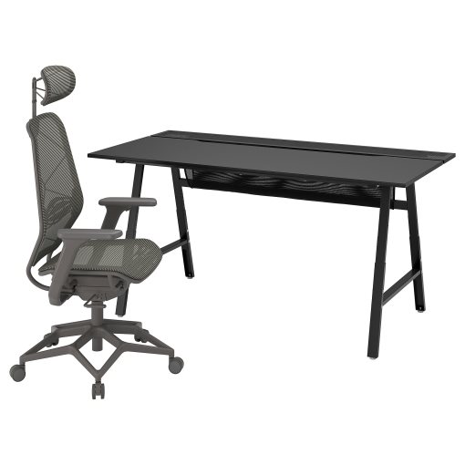 UTESPELARE/STYRS, gaming desk and chair, 194.911.64