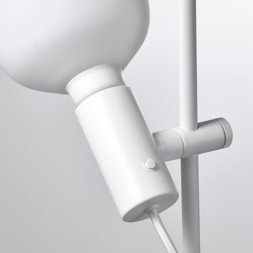 HARSLINGATRADFRI, floor lamp with light bulb/smart, 195.016.67