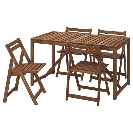 NÄMMARÖ, table with 4 folding chairs, outdoor, 195.447.23