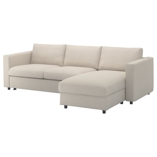 VIMLE, 3-seat sofa-bed with chaise longue, 195.452.42