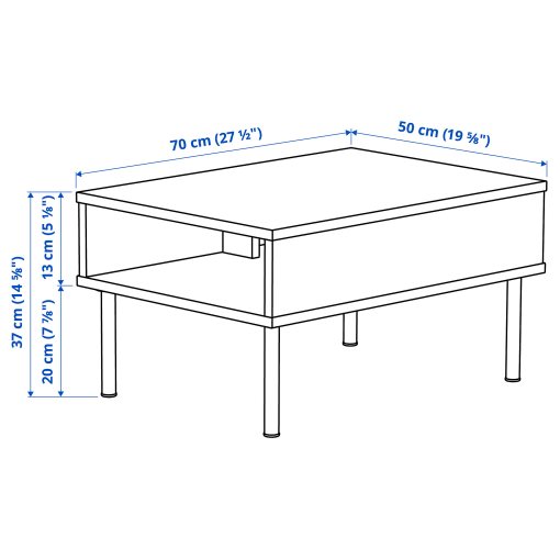 LILLEHEM, πολυθρόνα με βοηθητικό τραπέζι, 195.697.37