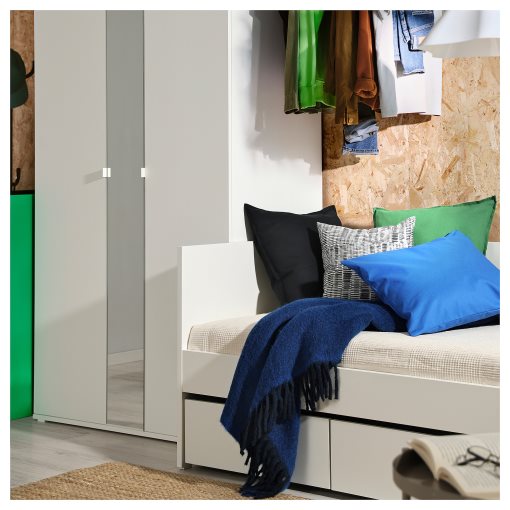 VIHALS, κρεβάτι επισκέπτη day bed με αποθήκευση και 1 στρώμα, 80x200 cm, 195.805.94