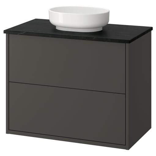 HAVBÄCK/VINDEL, wash-stand with drawers/wash-basin, 82x49x77 cm, 196.224.57