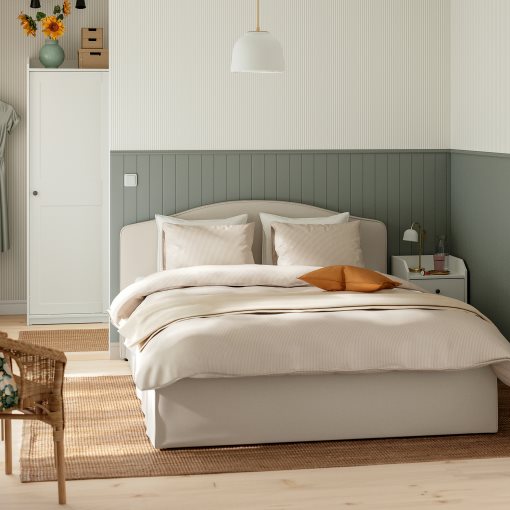 RAMNEFJALL, upholstered bed frame, 160x200 cm, 196.272.47