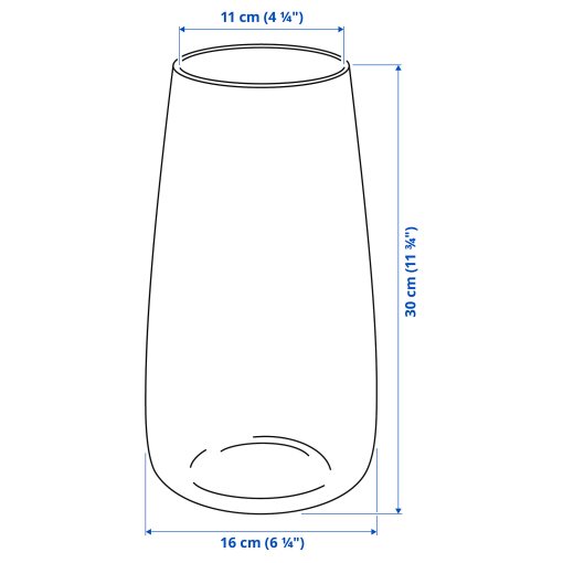BERÄKNA, vase, 30 cm, 204.062.97