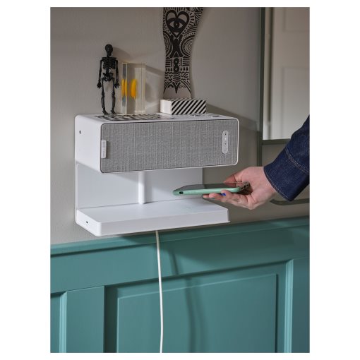 SYMFONISK, shelf with wireless charger, 205.210.56